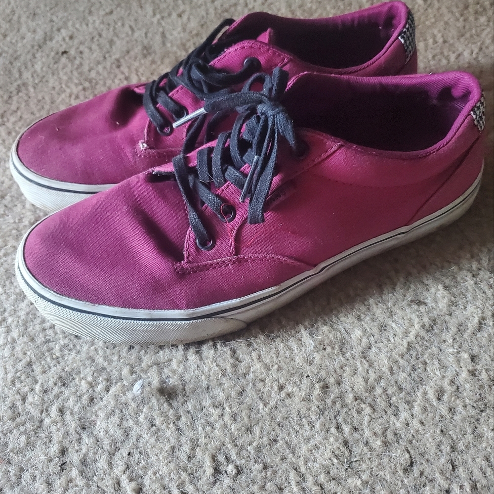 Red old skool vans